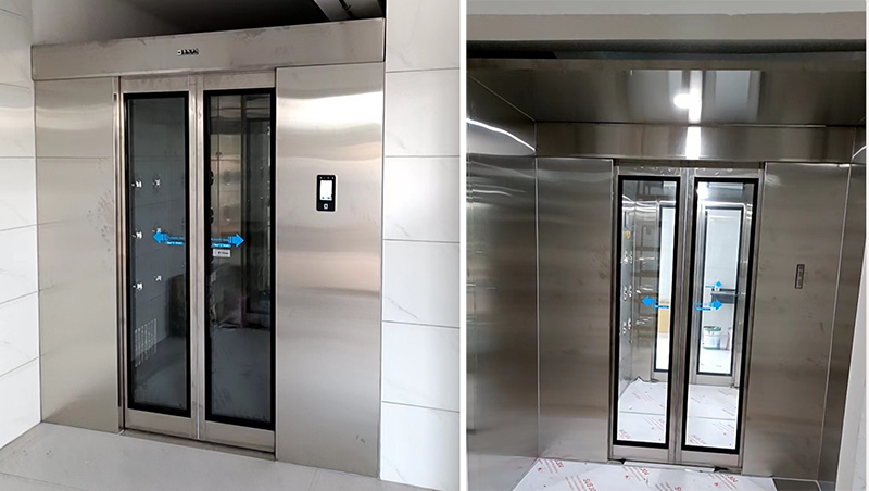 本公司炎廣西金桂紙業造紙車間人員通道風淋室安裝完成